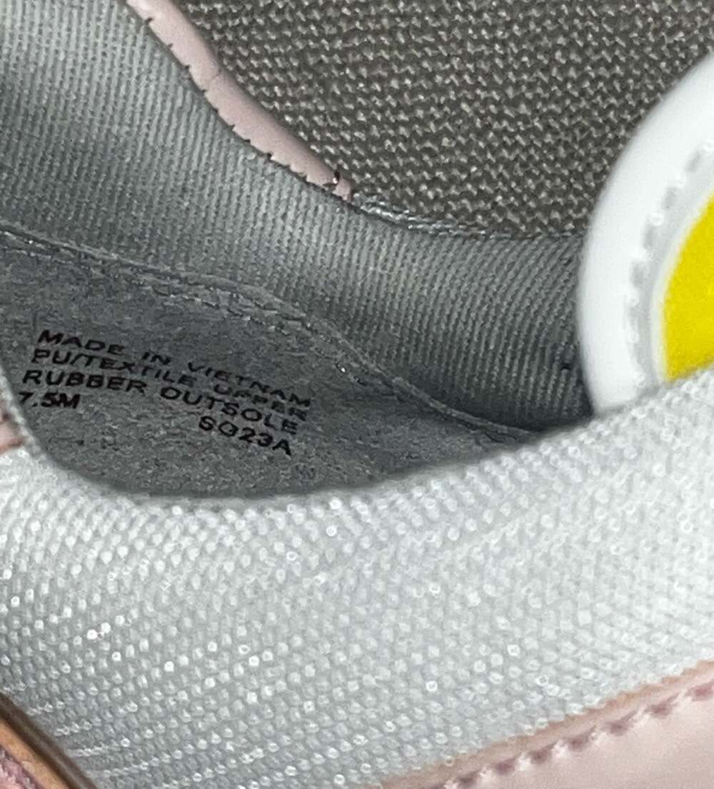 Michael Kors Maddy Color-Block Mixed-Media Trainer Pink/Yellow Sneaker - Picture 3 of 8
